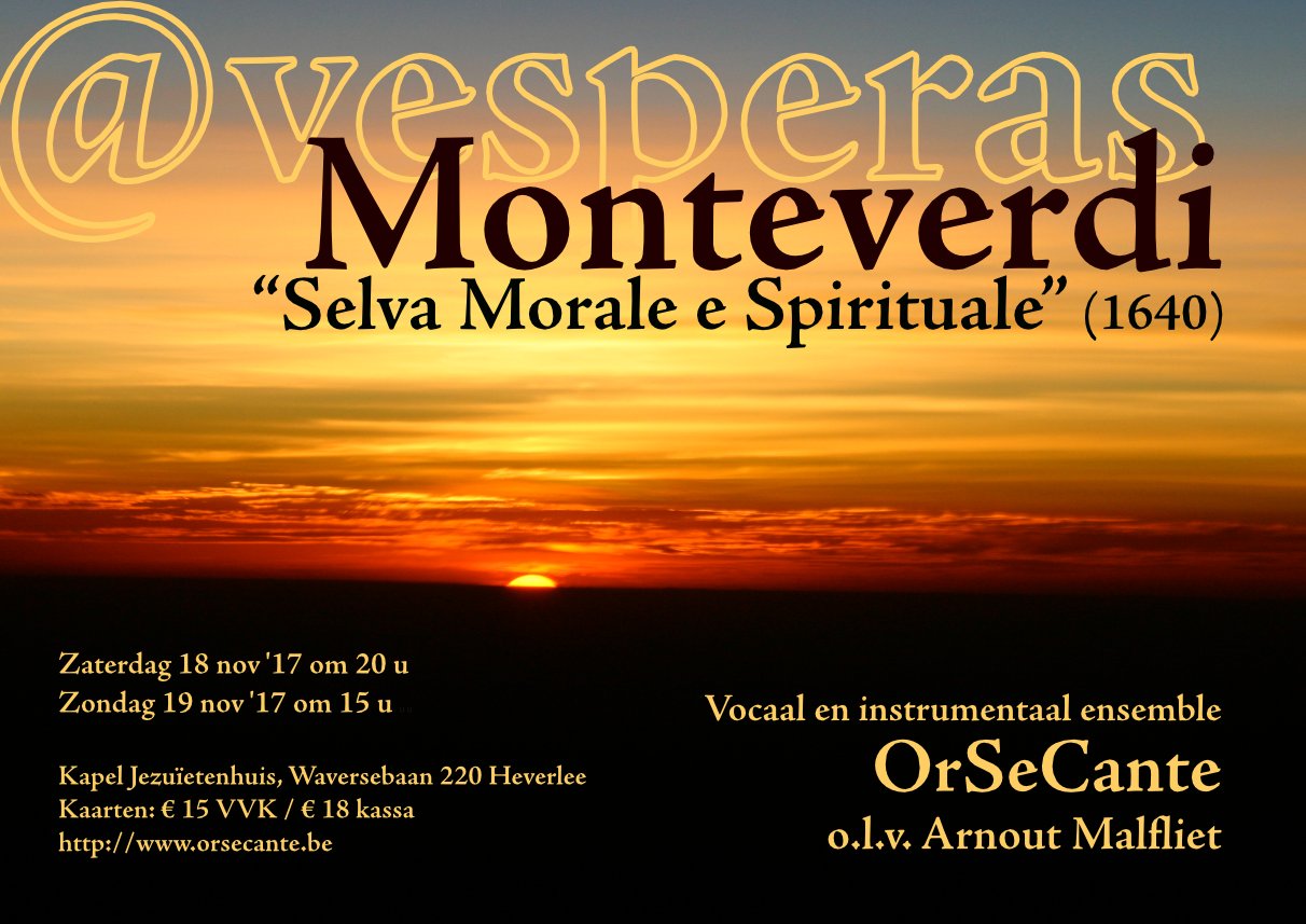 Affiche concert @vesperas Monteverdi